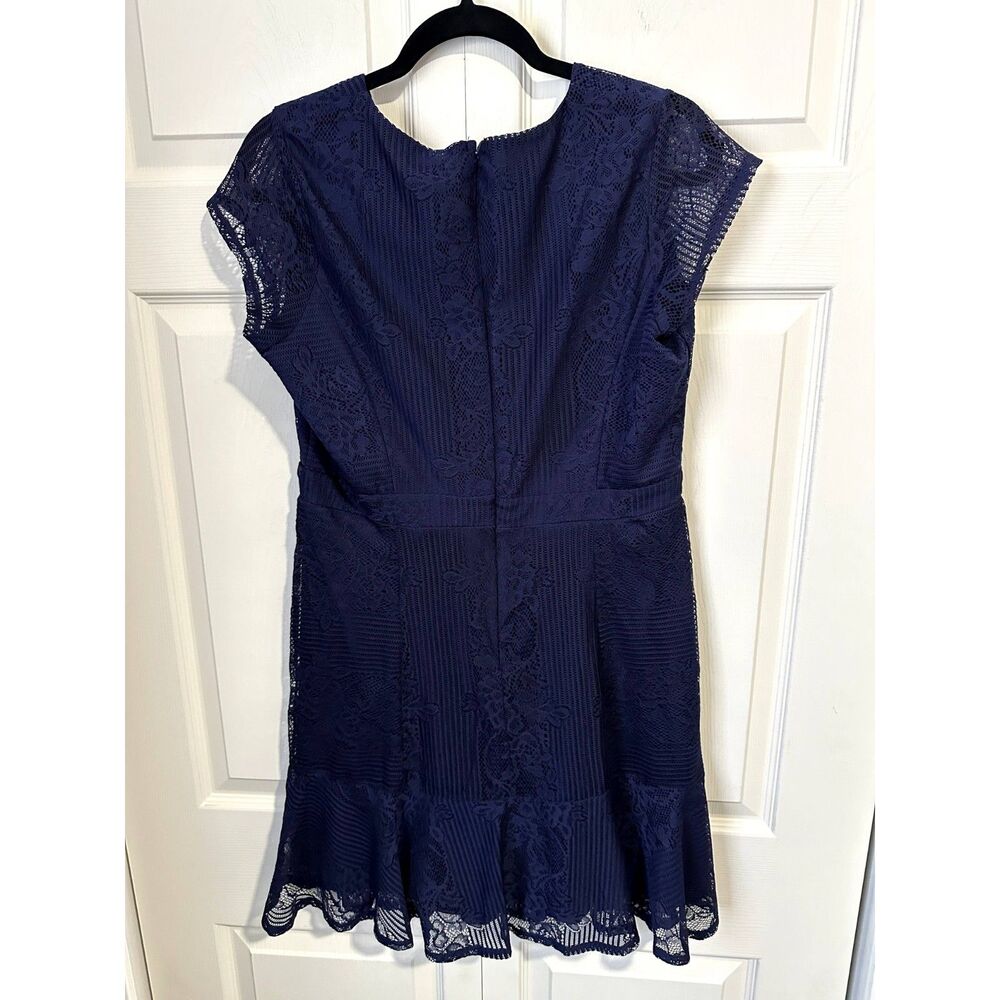 NY Colletion Navy Blue Dress Size PL Petite Large NWT - Picture 2 of 3